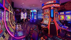 Slot machine games section at nn777 casino Philippines